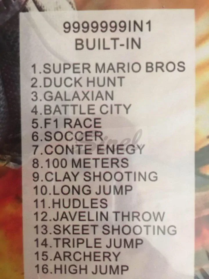R8 SUPER 8 BIT TV GAME SQI-666